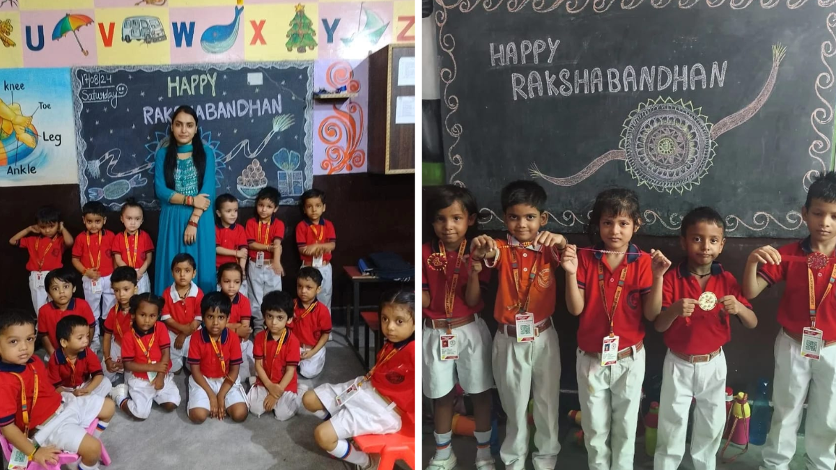 डिलाइट पब्लिक स्कूल में मनाया गया रक्षाबंधन, छात्राओं ने छात्रों की कलाई पर बांधी राखीने ब्रांड 