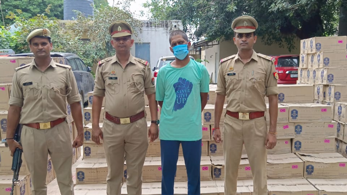 नोएडा पुलिस ने पकड़ी 1 करोड़ की अवैध अंग्रेजी शराब, बिहार ले जाने का था प्लानने ब्रांड 